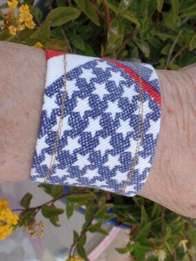 Hand Crafted Wrist Swag Bracelet FLAG